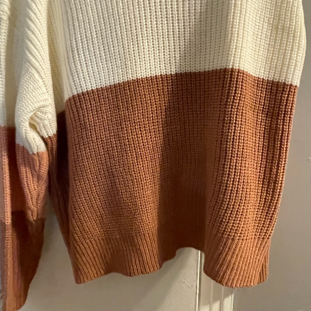 Fashion Nova Twist Front Color Block Sweater 1XL - Picture 3 of 4